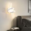 ZMH Wandlampe Led Wandleuchte Innen: Wand Lampe für Treppenhaus Flur Wohnzimmer Schlafzimmer Badezimmer 7W Modern Design Weiß Wandleuchten Warmweiß 3000K Bild 2