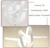 ZMH Wandlampe Led Wandleuchte Innen: Wand Lampe für Treppenhaus Flur Wohnzimmer Schlafzimmer Badezimmer 7W Modern Design Weiß Wandleuchten Warmweiß 3000K Bild 5