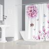 M&W DAS DESIGN Duschvorhang Shower curtains Anti schimmel Waschbar 180x200cm Kirschblüte Bild 3