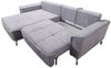 Ecksofa Schlafsofa Sofa FLORENCE Stoff Bubble Dunkelblau Ottomane Links Bild 2