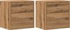 vidaXL Nachttische 2 Stk. Artisan-Eiche 40x30x40 cm Holzwerkstoff 855927 Bild 2