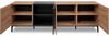 Finori Nola 57A Lowboard, Dekor Artisan Oak / schwarz | Lowboard für Wohnzimmer | Maß: B x H x T ca. 200 x 65 x 42 cm | Lowboard mit 4 großen Türen (mit je 1 Einlegeboden dahinter) Bild 5