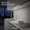 Oktaplex lighting LED Unterbauleuchte Aluminium Unterschrankleuchte Küche 40cm 475lm 6W, LED, warmweiß, 4000K Unterschranklampe Alu Küche mit Schalter Bild 4
