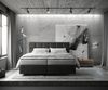 Boxspringbett Dream-Fine 180x200 cm Mikrofaser Anthrazit Vintage mit TFK Matratze und Visco Topper Bild 2