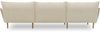 DOMO. collection Ecksofa 100 024, Couch in L-Form, mit Taschenfederkern, bodenfreies Design, Holzfüße, Sofa, Polsterecke, Eckcouch, 315 x 159 x 86 cm (BxTxH), Farbe creme Bild 5
