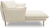 DOMO. collection Ecksofa 100 024, Couch in L-Form, mit Taschenfederkern, bodenfreies Design, Holzfüße, Sofa, Polsterecke, Eckcouch, 315 x 159 x 86 cm (BxTxH), Farbe creme Bild 4