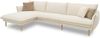 DOMO. collection Ecksofa 100 024, Couch in L-Form, mit Taschenfederkern, bodenfreies Design, Holzfüße, Sofa, Polsterecke, Eckcouch, 315 x 159 x 86 cm (BxTxH), Farbe creme Bild 3