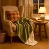Wohndecke Kuscheldecke Chenille Sherpa Fellimitat Sofadecke, heimtexland, 150x200 I extra dick I warm I kuschelig weich I atmungsaktiv Bild 4
