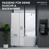 ovimar Duschvorhang Breite 120.00 cm (1-tlg), aus Polyester in Weiß zur Zum Aufhängen Bild 4