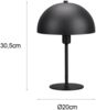Tischleuchte NOLA aus Metall Schwarz, Lampenschirm innen Gold, Höhe 30cm Bild 4