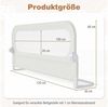 COSTWAY Bettschutzgitter (1 St), Bettgitter klappbar, mit U-förmigem Gestell & Gurt Bild 2