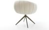 Drehstuhl Jada-Flex Teddystoff Beige Kreuzgestell breit Effektfinish Titan 360° drehbar Wippfunktion Taschenfederkern Bild 5