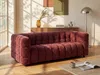 Vente-unique - LERICI Sofa Stoff Rot - B 89 cm x H 72 cm x L 213 cm Bild 1