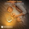 LED Nachttischlampe 2ER Touch Dimmbar:ZMH Tischlampe Akku 1800mAH USB Aufladbar Nachttischlampe Kabellos mit 3 Farbtemperaturen&Timing Nachtlicht für Schlafzimmer (Holzmaserung, 1800mAH-2ER) Bild 5