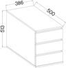 Schubkasteneinsatz Schwebetürenschrank Schrank Kommode Kleiderschrank Bild 3