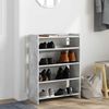 vidaXL Schuhregal Betongrau 60x25x62 cm Holzwerkstoff 859890 Bild 3