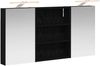 vidaXL Badezimmerschrank-Set 3 pcs 100 x 10,5 x 50 cm Holzwerkstoff 3403689 Bild 2