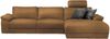 KAWOLA Sofa LOLA Ecksofa XL Leder cognac mit motorischer Relaxfunktion Recamiere rechts 84 x 178 x 304 cm Bild 3