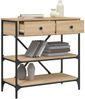 vidaXL Konsolentisch Sonoma-Eiche 75x34,5x75 cm Holzwerkstoff 833409 Bild 4