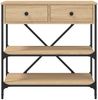 vidaXL Konsolentisch Sonoma-Eiche 75x34,5x75 cm Holzwerkstoff 833409 Bild 5