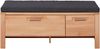 Schuhbank >Nature One< inkl. Kissen, 1 Klappe, FSC Kernbuche teilmassiv - 120x48x40cm (B/H/T) Bild 3