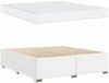 vidaXL Bettrahmen mit Matratze Weiß 180 x 200 cm Stoff 3399247 Bild 4