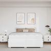 vidaXL Bettrahmen mit Matratze Weiß 180 x 200 cm Stoff 3399247 Bild 3