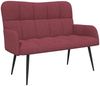 vidaXL 2-Sitzer Sofa Weinrot 115 x 61 x 87 cm Stoff 42028932 Bild 2