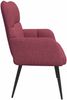 vidaXL 2-Sitzer Sofa Weinrot 115 x 61 x 87 cm Stoff 42028932 Bild 5