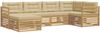 vidaXL Outdoor-Sofagarnitur mit Kissen 6 pcs Weiß und Beige Polyester 3390748 Bild 2