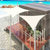 EUGAD Sonnensegel, Sonnenschutz Terrasse HDPE Dreieckig Creme Bild 2