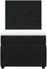 vidaXL Boxspringbett mit Matratze Schwarz 90x200 cm Samt 3292234 Bild 4