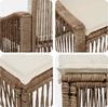 vidaXL Gartensofa-set 6 pcs Beige Poly-Rattan 3436011 Bild 4