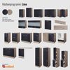 Flex-Well Schubkasten-Unterbau Schubkastenschrank ohne Arbeitsplatte - 50 cm breit - Anthrazit San Re Bild 4
