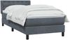 vidaXL Boxspringbett mit Matratze Dunkelgrau 80x210 cm Samt 3318430 Bild 3