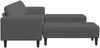 vidaXL Sofa Dunkelgrau 250 x 188 x 76 cm Cordstoff 3335132 Bild 5
