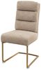 riess-ambiente Freischwinger COMFORT beige - Strukturstoff, Metall, Wippfunktion, Nosagefederung (Einzelartikel, 1 St), Moderner Polsterstuhl - ideal für Wohnzimmer, Küche oder Home Office Bild 2
