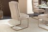 riess-ambiente Freischwinger COMFORT beige - Strukturstoff, Metall, Wippfunktion, Nosagefederung (Einzelartikel, 1 St), Moderner Polsterstuhl - ideal für Wohnzimmer, Küche oder Home Office Bild 4