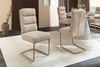 riess-ambiente Freischwinger COMFORT beige - Strukturstoff, Metall, Wippfunktion, Nosagefederung (Einzelartikel, 1 St), Moderner Polsterstuhl - ideal für Wohnzimmer, Küche oder Home Office Bild 3