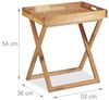 Relaxdays Tabletttisch klappbar Walnuss Bild 5