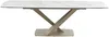 Vente-unique - MALATA Esstisch KeramikGlas BeigeWeiß - B 90 cm x H 76 cm x L 220 cm260 cm180 cm Bild 4