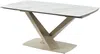 Vente-unique - MALATA Esstisch KeramikGlas BeigeWeiß - B 90 cm x H 76 cm x L 220 cm260 cm180 cm Bild 5