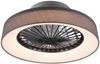 Deckenleuchte mit Ventilator FARSUND Fernbedienung Nachtlicht, Stoff grau Ø47cm Bild 2