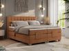 Boxspringbett elektrisch verstellbar, Schlafzimmerbett, Bettkasten - ELEKTRO - 200 x 200 cm - Orange Stoff - H4 Bild 3