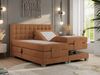 Boxspringbett elektrisch verstellbar, Schlafzimmerbett, Bettkasten - ELEKTRO - 200 x 200 cm - Orange Stoff - H4 Bild 2