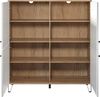 Places of Style Highboard Tarragona, Stauraumschrank, Fräsungen in Rautenoptik, 8 Fächer, Breite 123 cm Bild 2