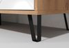 Places of Style Highboard Tarragona, Stauraumschrank, Fräsungen in Rautenoptik, 8 Fächer, Breite 123 cm Bild 3