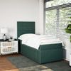 vidaXL Boxspringbett mit Matratze Dunkelgrün 90x200 cm Samt 3294541 Bild 5