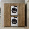 Roomart DUO I Schrankwand 187 cm – Waschmaschine & Trockner, Soft-Close | • Eiche Bild 4