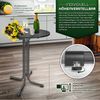 tillvex® Gastro Stehtisch klappbar Ø80cm anthrazit | Bistrotisch FERTIG MONTIERT | Klapptisch rund - wetterfester Partytisch | Gartentisch Indoor & Outdoor Bild 4